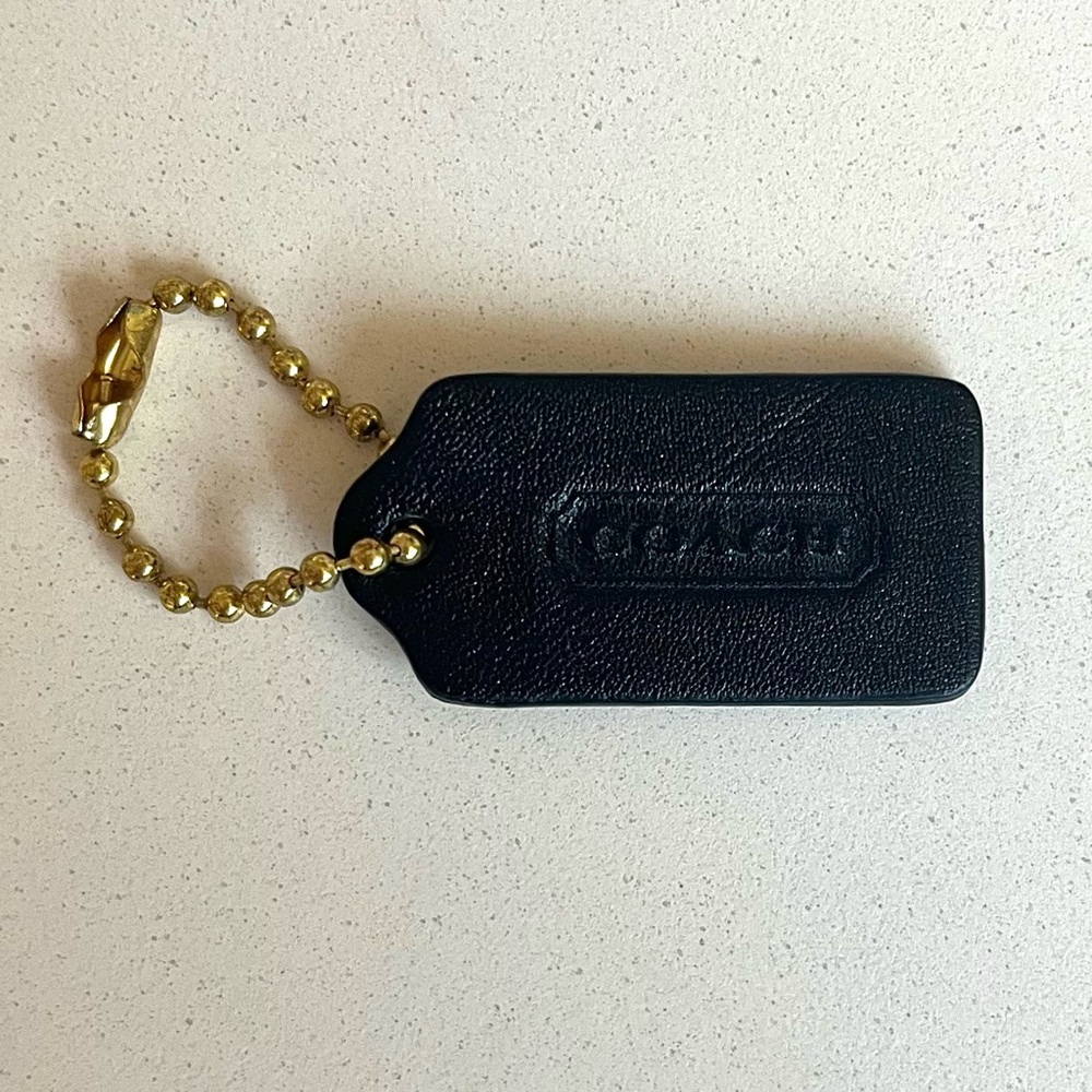 Coach RARE VINTAGE Black Hangtag 1.5” x .75”